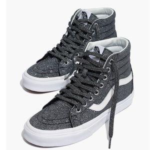 Vans® High-Top Sneakers / Shoes - Black Glitter
